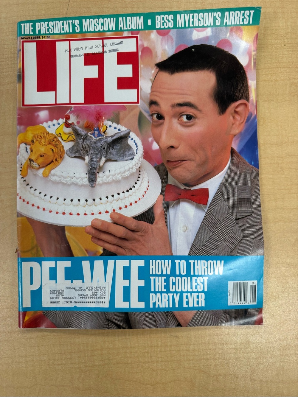 Vintage LIFE Magazine August 1988Vol 11 No 9 Pee-Wee Herman and Moscow issue